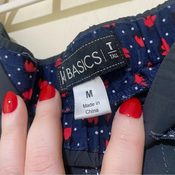 Women’s Koi Basics Navy Blue Flare Wide Leg  Scrub Stretch Pants Size M Tall NEW - Picture 14 of 16